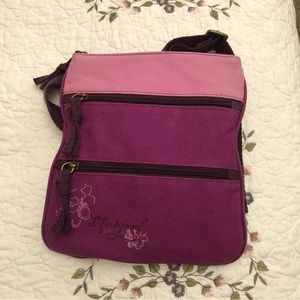 Life is Good Cross Body Cotton bag, perfect condition!!